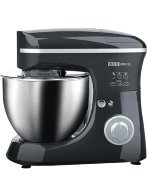 Black and White Professional Stand mixer, 1500 Watt, 5.5 Liters, 6 Speeds, Black*Red, SM 615