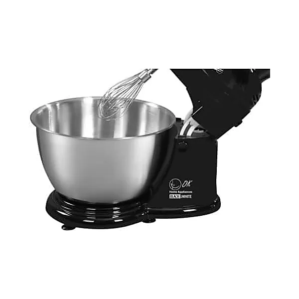 Black & White Egg Beater with Kneader, 4 Litre, 280 Watt, Black, 3500