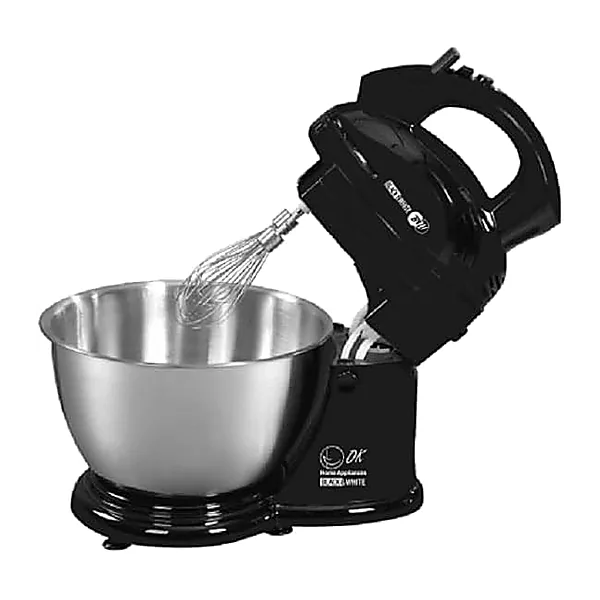 Black & White Egg Beater with Kneader, 4 Litre, 280 Watt, Black, 3500