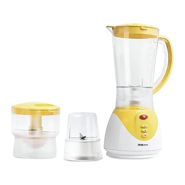 Black & White Blender Maker BL 5000 400W 1.5L with grinder mill, chopper mill, ice crush function Orange (International Warranty)