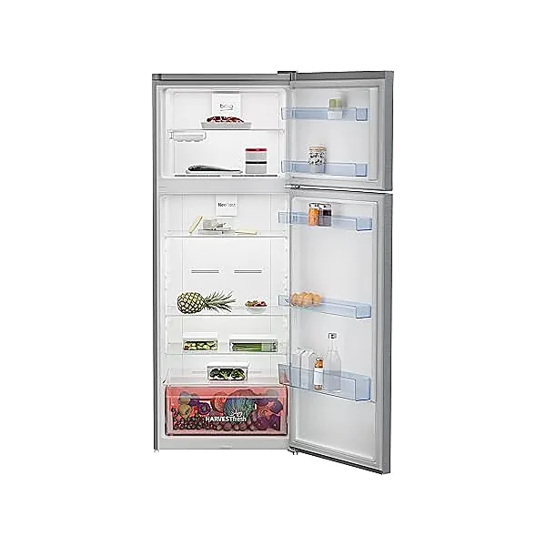 Beko RDNE448M20 B No Frost 2 Door Stainless Steel Refrigerator 408 Liters   Silver