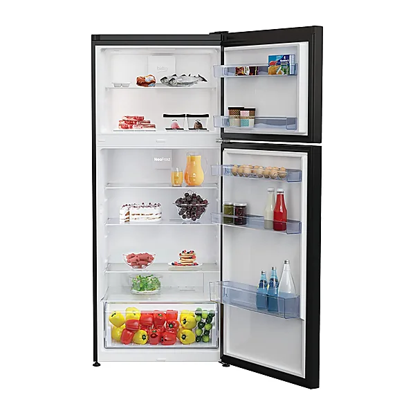 Beko No Frost Refrigerator, 367 Liters, Black  RDNE430K12B