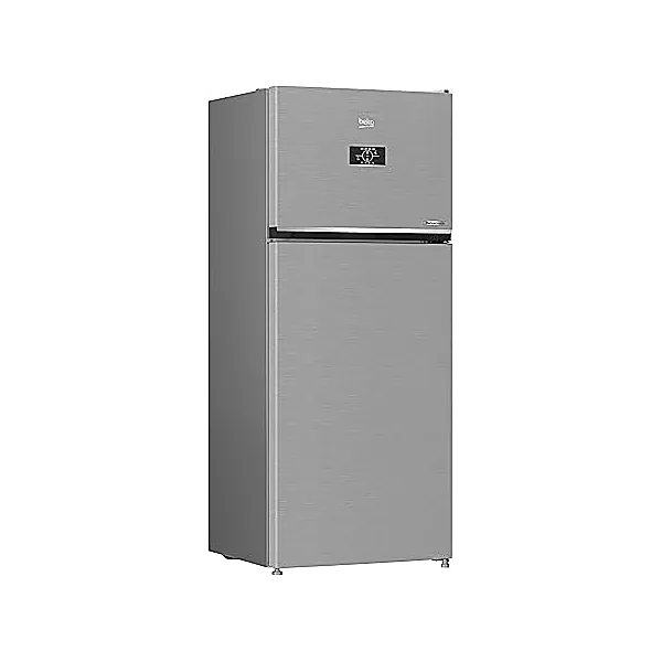 Beko Neo Frost Refrigerator   367 Liters Net   Digital Screen   Dual Cooling   ProSmart Inverter Motor   Harvest Fresh   Brushed Silver   70 cm Width   RDNE420K02D IDTEG