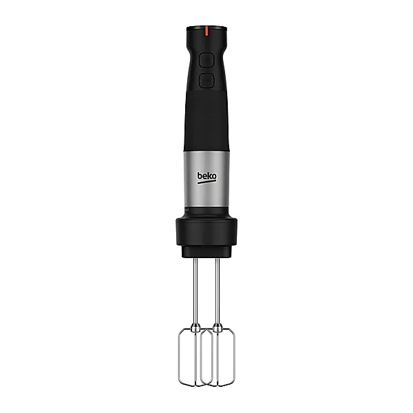 Beko hand blender hba 81762 b , 750 w motor power, variable speed setting, turbo function, stainless steel chopping blades. glass chopper bowl 1l, double beater, stainless steel