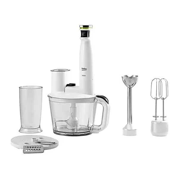Beko Hand Blender   1500 Watts   1.75 Litres Capacity   Full Stanless Steel Cutting System   White   RHB 5050
