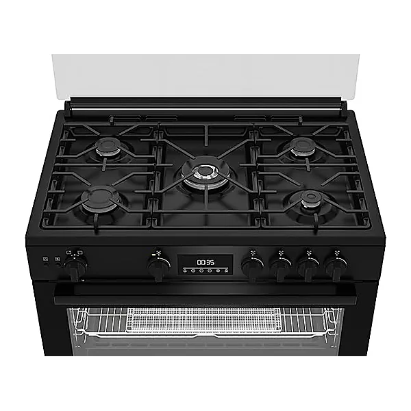 Beko Freestanding Cooker (Fan assisted, Cooling Fan, Gas, 90 cm) BGGR11225GB