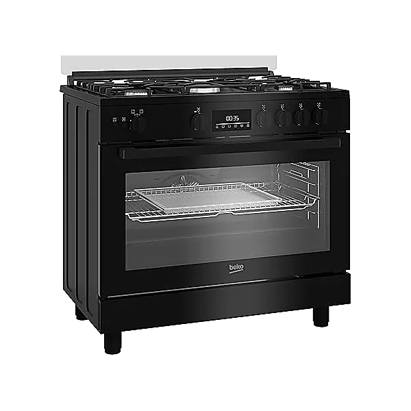 Beko Freestanding Cooker (Fan assisted, Cooling Fan, Gas, 90 cm) BGGR11225GB