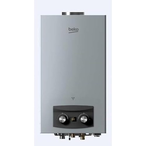 Beko GAS Water HEATER 10 LITRE With Digital Adaptor Silver Model BGWH 10LS
