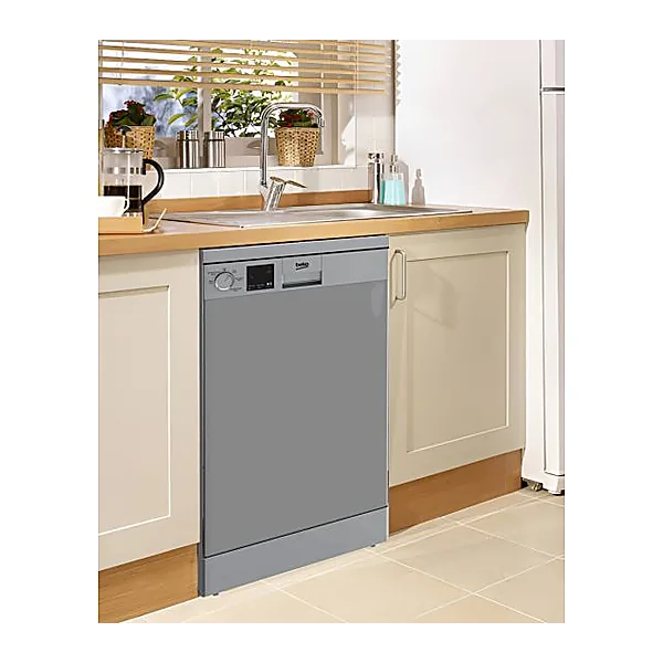 BEKO Digital Slimline Dishwasher Half Load 10 Persons 5 Programs 45 cm Silver DVS05020S