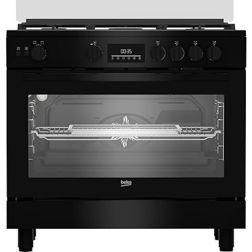 Beko Freestanding Cooker (Fan assisted, Cooling Fan, Gas, 90 cm) BGGR11225GB