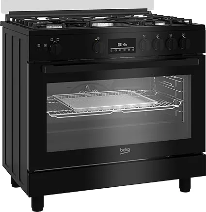 Beko Freestanding Cooker (Fan assisted, Cooling Fan, Gas, 90 cm) BGGR11225GB