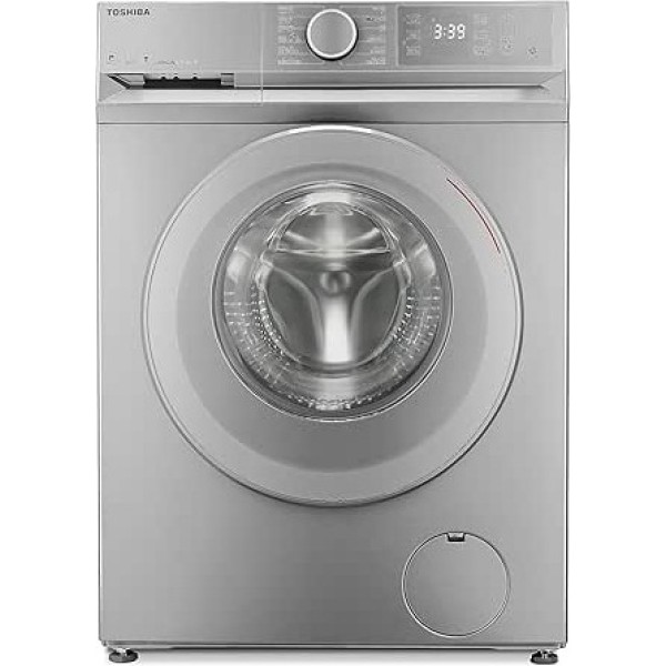 Toshiba   Washing Machine   Automatic   Tw Bl90A4Eg(Ss)   Inverter  Steam  Smart Control (Wifi) 8 Kg Silver