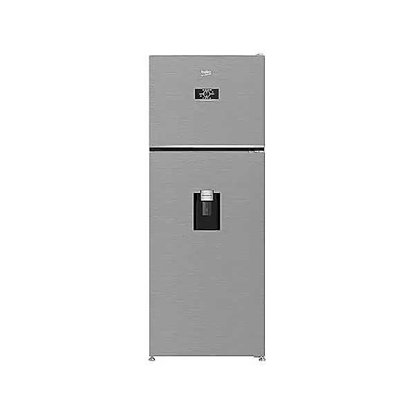 Beko 477 Liters Refrigerator   Double Doors   Harvest Fresh   Inverter Motor   Water Dispenser   Digital Control   B3RDNE500LD B (Brushed Silver)