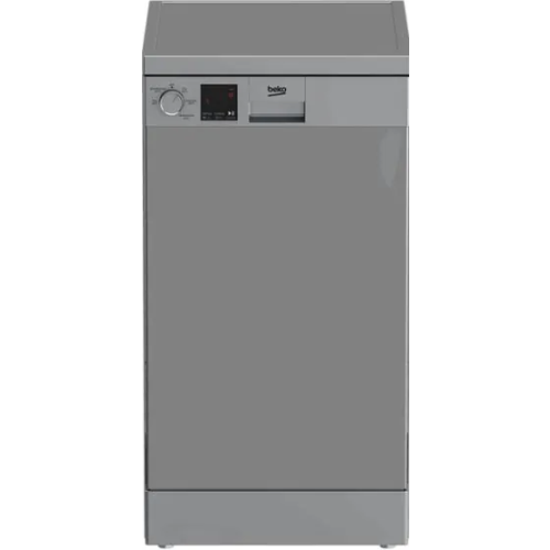 BEKO Digital Slimline Dishwasher Half Load 10 Persons 5 Programs 45 cm Silver DVS05020S