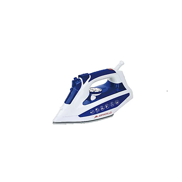 Armadillo Steam Iron, 2200 Watt, Ceramic Base   Blue