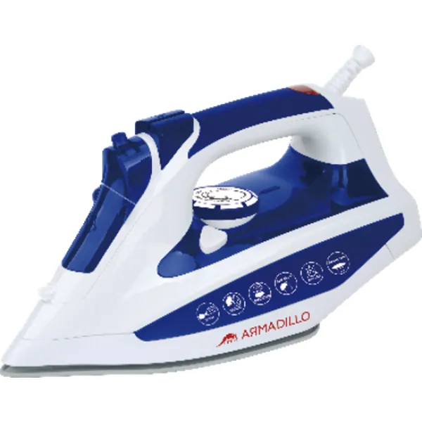 Armadillo Steam Iron, 2200 Watt, Ceramic Base   Blue