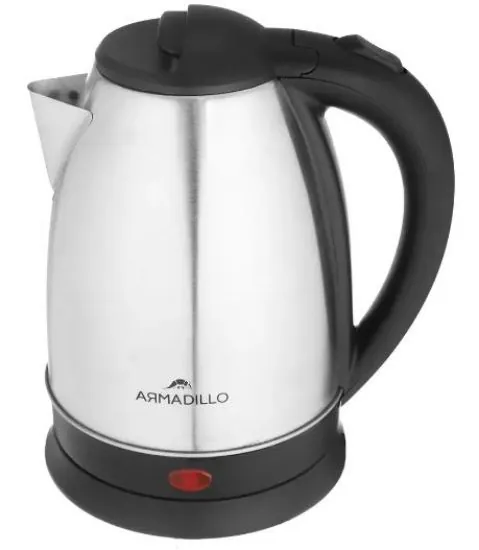 Armadillo Stainless Steel Kettle 1500 Watt 2.0 L   Black