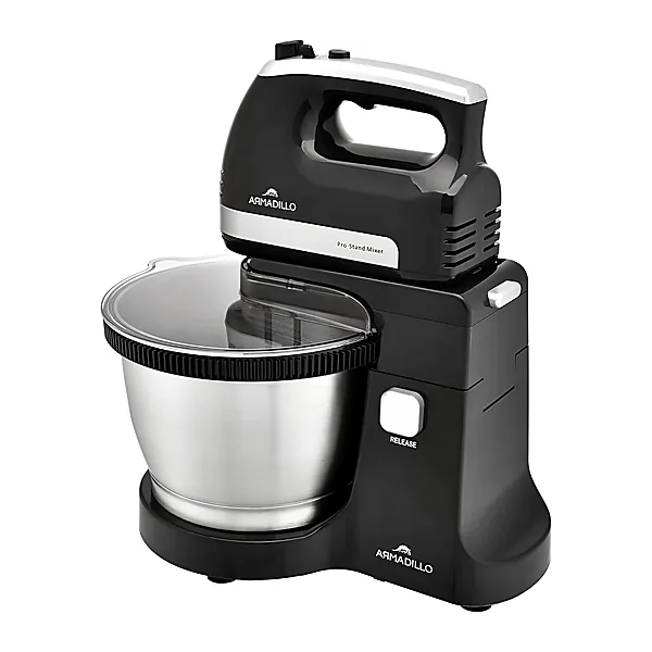 Armadillo mixer, 500 watt, 5 speed, 3.5 liter bowl, black