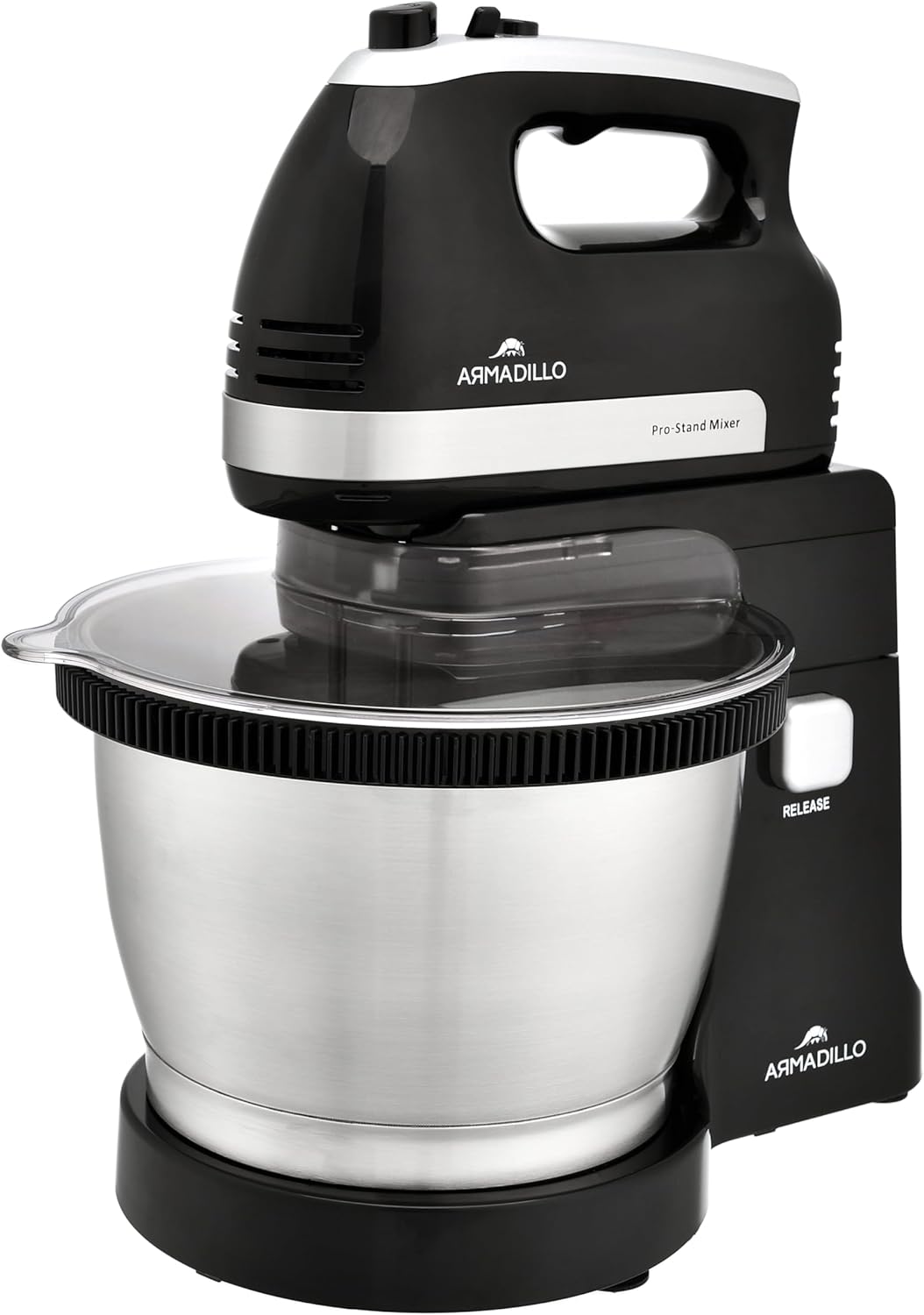 Armadillo mixer, 500 watt, 5 speed, 3.5 liter bowl, black