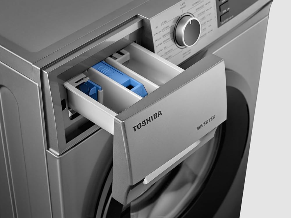 Toshiba Front Load Automatic Washing Machine, 8 Kg, Silver   TW BJ90S2E(SK)