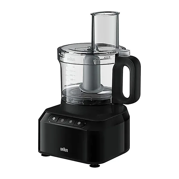 Braun PureEase Food Processor, 800 Watts, Black – International Warranty – FP3132BK