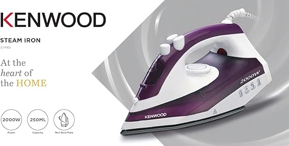 Kenwood 2000 Watt   ‎STP40.000WP  Steam Iron   (International Warranty)