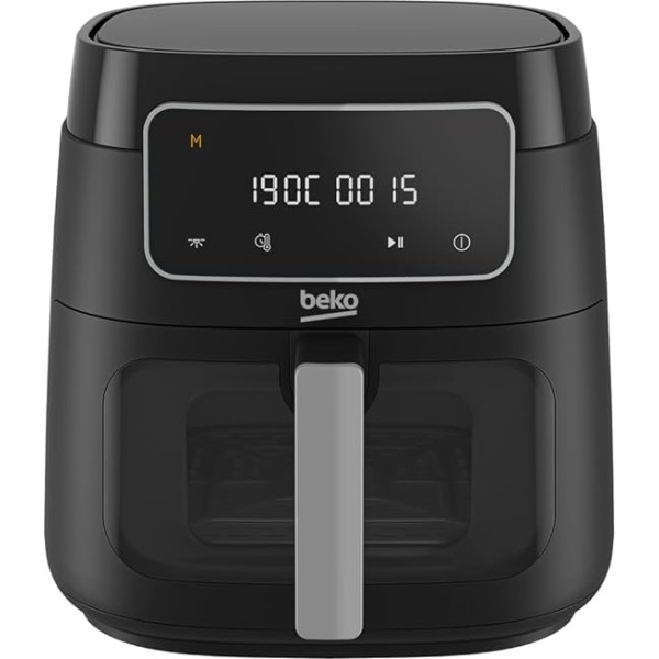 Beko 1750W Oil Free Air Fryer, 7.6 Litre Capacity, Black