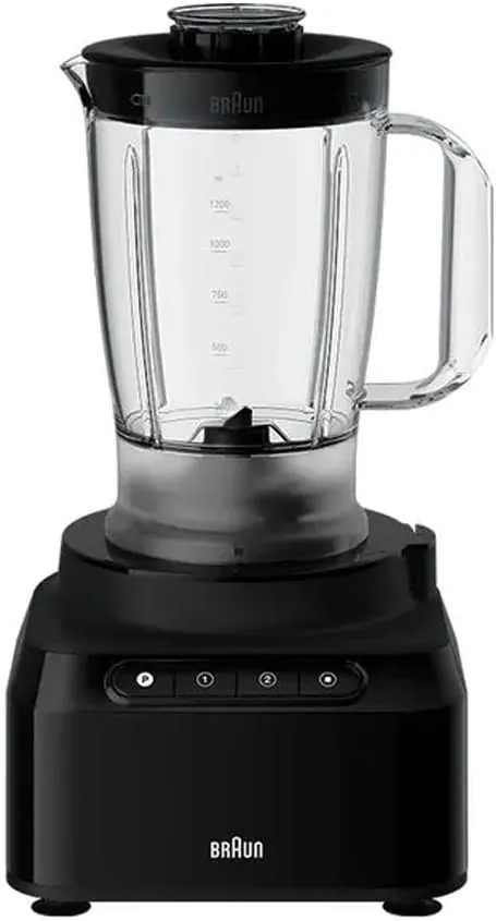 Braun PureEase Food Processor, 800 Watts, Black – International Warranty – FP3132BK