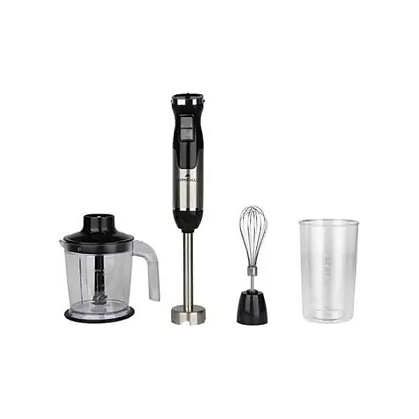 Armadillo Hand Blender, 1000W, 600ml, with Egg Beater and Chopper, Black, ARM SDA HBLDG BK 004