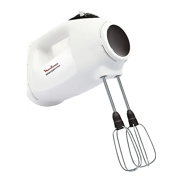 Moulinex Master Mix Hand Mixer, 5 Speeds, 425 Watt, White   Grey   HM400BEG
