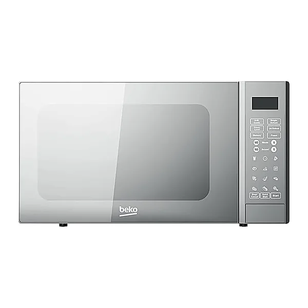 Beko 900W Digital Microwave with Grill, 30 Liter Capacity, Control, Silver
