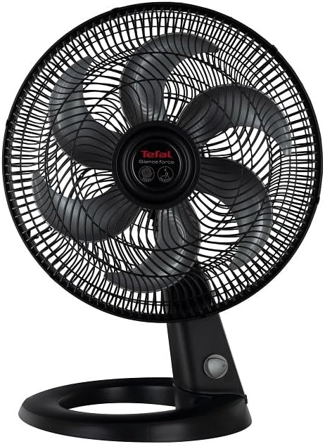 Tefal, Silence Force Desk Fan, 16 Inch, 3 Speeds, Black, VG4110EE