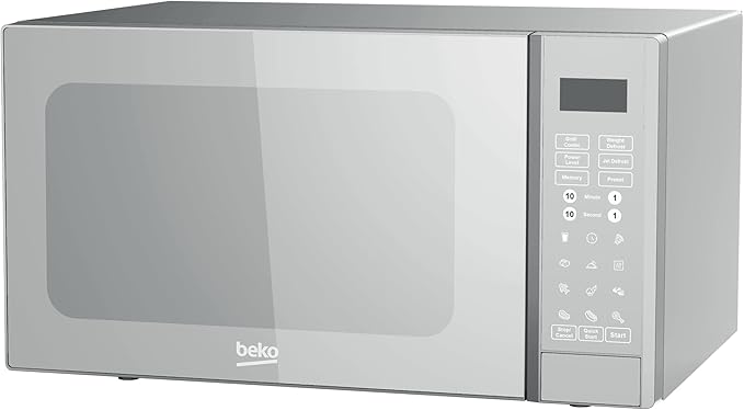 Beko 900W Digital Microwave with Grill, 30 Liter Capacity, Control, Silver