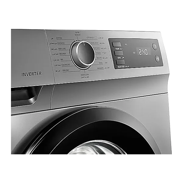 TOSHIBA Washing machine TW BJ80S2EG(SK) Front Loading, THEGREATWAVES, REAL INVERTER, WATER SHIELD FILTER, DRUM CLEAN, QUICK WASH, Full Automatic, 7KG, Silver