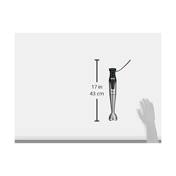 Sokany sk 758 stainless steel hand blender   1200 watt   with ice crushing blades   copper motor