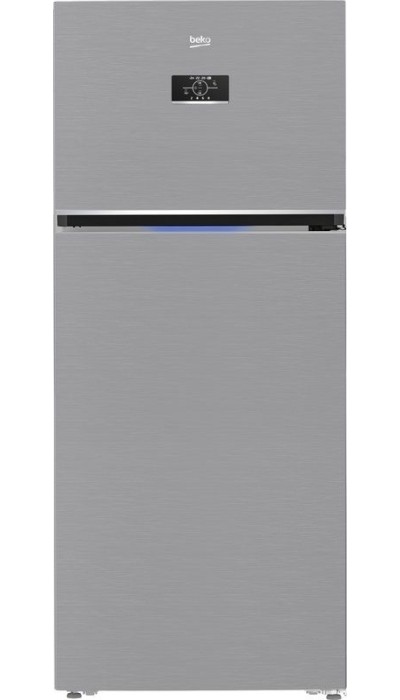 Beko Freestanding Refrigerator, No Frost, 2 Doors, 590 Litres, Inverter Motor, Silver   B3RDNE590ZXB