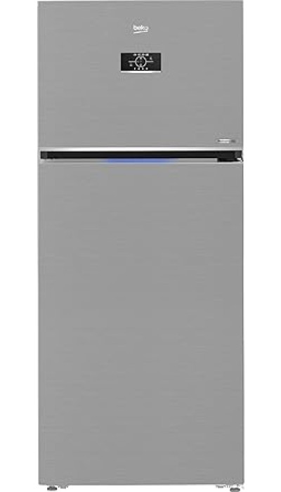 Beko NeoFrost Top Freezer Refrigerator   406 Liters   ProSmart Inverter Motor   Harvest Fresh Technology   Dairy Compartment   Digital Touch Control Tact Display   RDNE455M20XBIDS