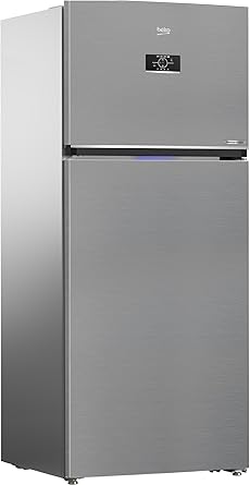 Beko NeoFrost Top Freezer Refrigerator   406 Liters   ProSmart Inverter Motor   Harvest Fresh Technology   Dairy Compartment   Digital Touch Control Tact Display   RDNE455M20XBIDS