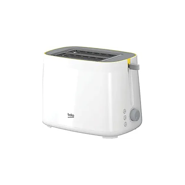 Beko Glow Toaster, 2 Slices, 800W, White   TAM 4220 W