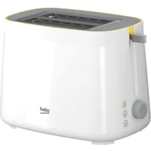 Beko Glow Toaster, 2 Slices, 800W, White   TAM 4220 W