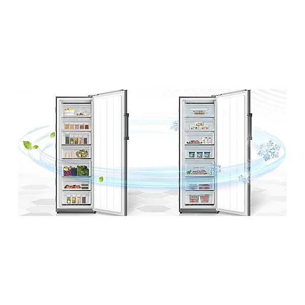 Toshiba No Frost Upright Freezer, 7 Drawers, Digital Display, Silver, Model GR RU312WE DMN (57)