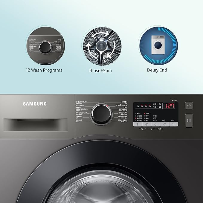 Samsung WW80T4040C 1 Front Load with Hygiene Steam Washing Maching 8.0Kg  (local warranty)