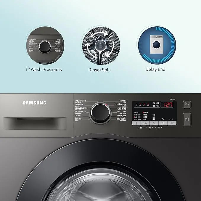 Samsung WW80T4040C 1 Front Load with Hygiene Steam Washing Maching 8.0Kg  (local warranty)