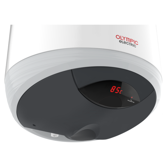 Olympic Electric Hero Plus Digital Electric Water Heater, 50 Liters   White and Grey