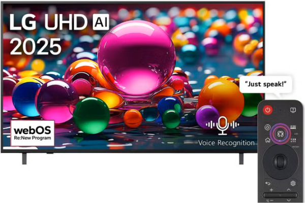 LG 55 Inch 4K UHD Smart LED TV with Built in Receiver   55UT80006LB