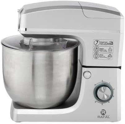 Rafal Stand Mixer, 7 Liter, 1500 Watt, Silver   RA0537