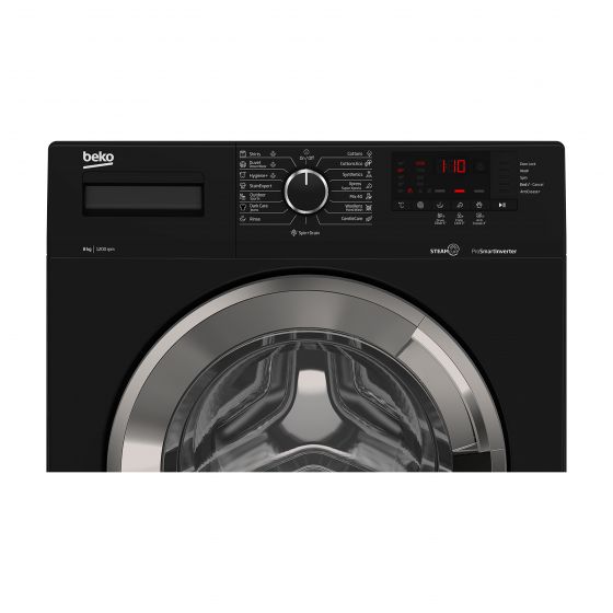 Beko Automatic Front Loading Washing Machine, 8 Kg, Inverter Motor, Black   WTV 8612 XBCI