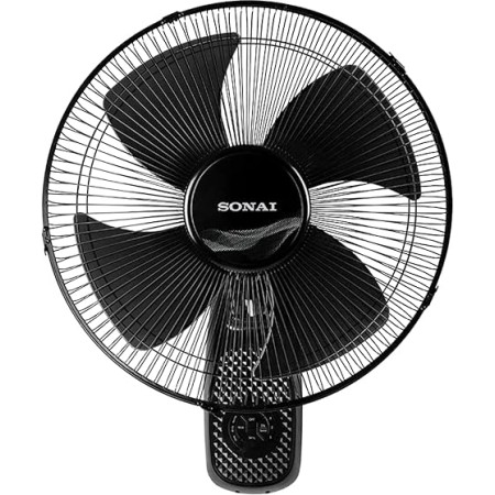 Sonai Wall Fan 18 With Remote , 3 Speed Settings , Timer Up To 7.5hours , 70 Watt– MAR  1822
