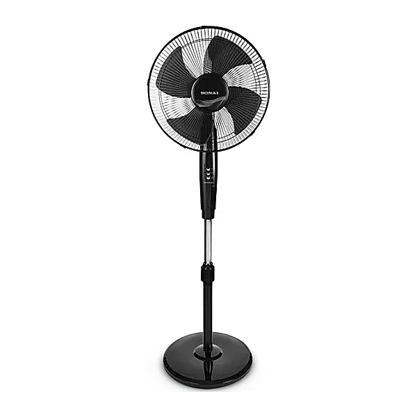 Sonai Stand Fan with Remote Control, 18 Inch, Black   MAR 1840