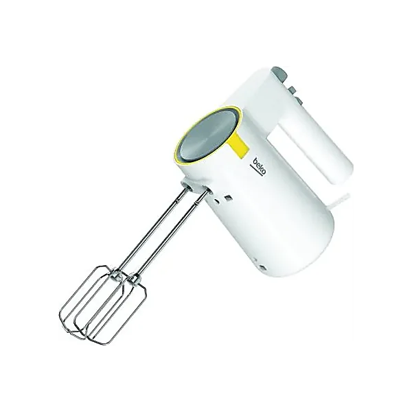 Beko Glow Hand Mixer with Attachments, 425W, White   HMM 62404 W